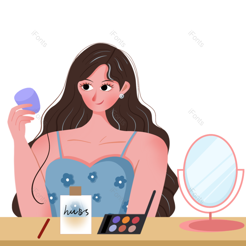 人物图片,女生元素,女生节PNG,化妆免抠素材